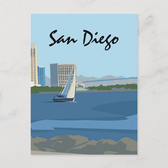 San Diego Bay Postcard (Front)