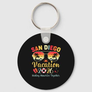 San Diego Beach Ca Vacation Summer Vibes Keychain