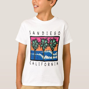 San Diego Beach Waves Vintage Surfing Graphic T-Shirt