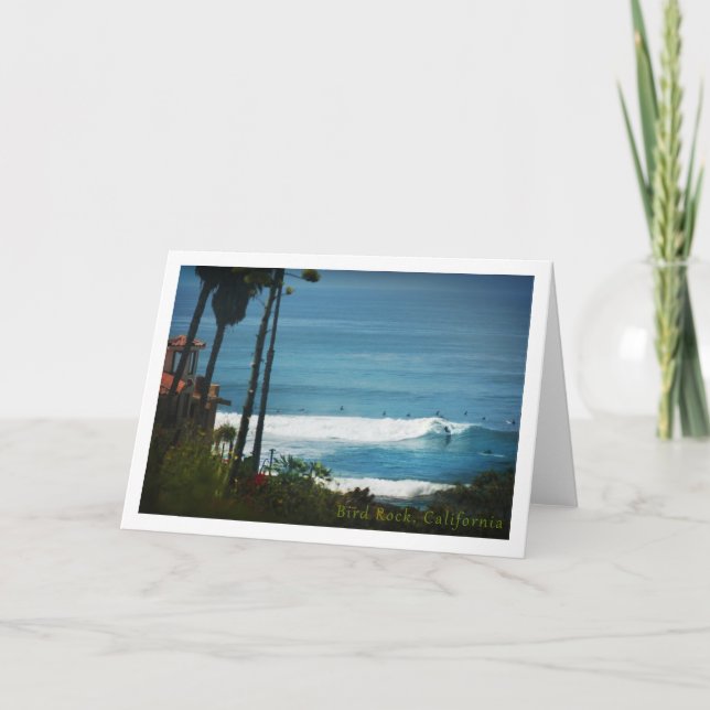 SAN DIEGO Bird Rock house surfers Thank You Card (Front)