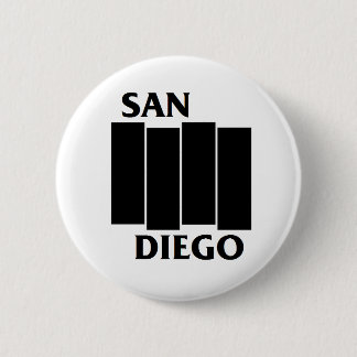 San Diego/Black Flag parody punk button