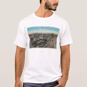 San Diego, CA - Bird's Eye View of Downtown T-Shirt
