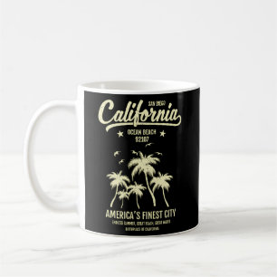 San Diego Ca California Ocean Beach 92107 Vacation Coffee Mug