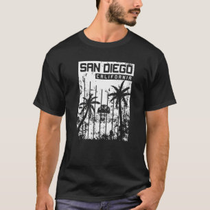San Diego CA California retro vintage surfer usa   T-Shirt