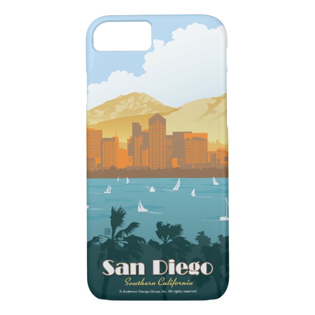 San Diego, CA Case-Mate iPhone Case (Back)