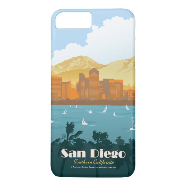 San Diego, CA Case-Mate iPhone Case (Back)