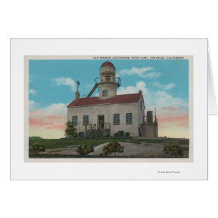 San Diego, CA - Old Spanish Lighthouse at