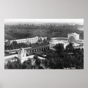 San Diego, CA View of Balboa Park Photograph Poster