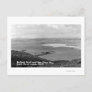 San Diego, CA View of Ballast Point and Bay Postcard