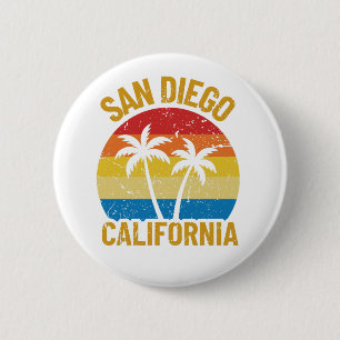 San Diego California 2 Inch Round Button
