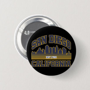 San Diego,California 2 Inch Round Button