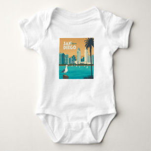 San Diego, California Baby Bodysuit