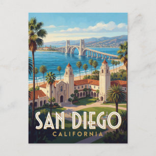 San Diego California Balboa Park Travel  Postcard