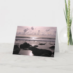 San Diego California beach sunset Card