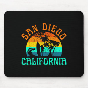 San Diego California Beach Surf Summer Vacation Gi Mouse Pad