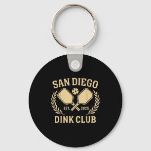 San diego california dink pickleball club athletic keychain