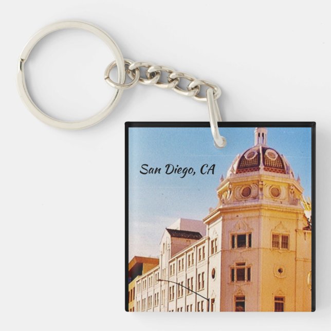 San Diego, California Keychain (Front)