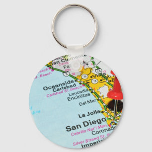 San Diego, California Keychain