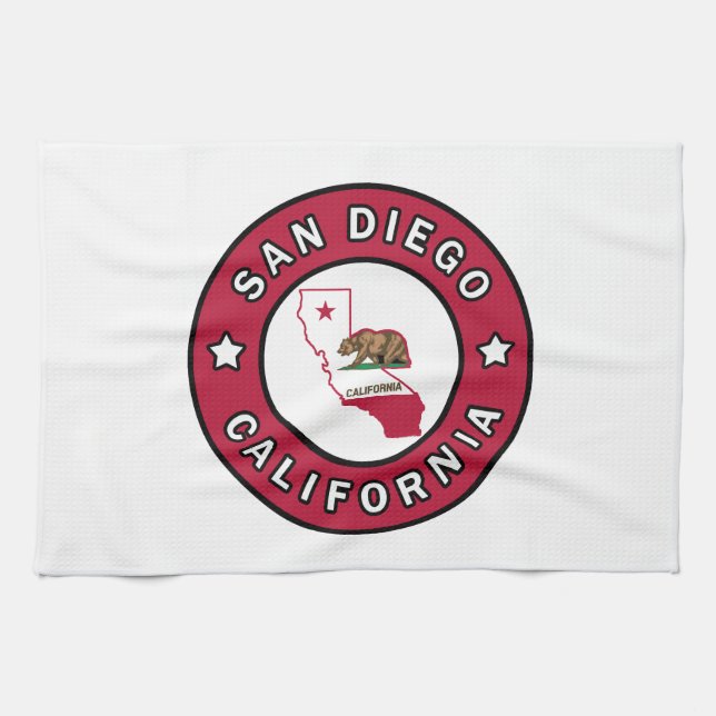 San Diego California Kitchen Towel (Horizontal)