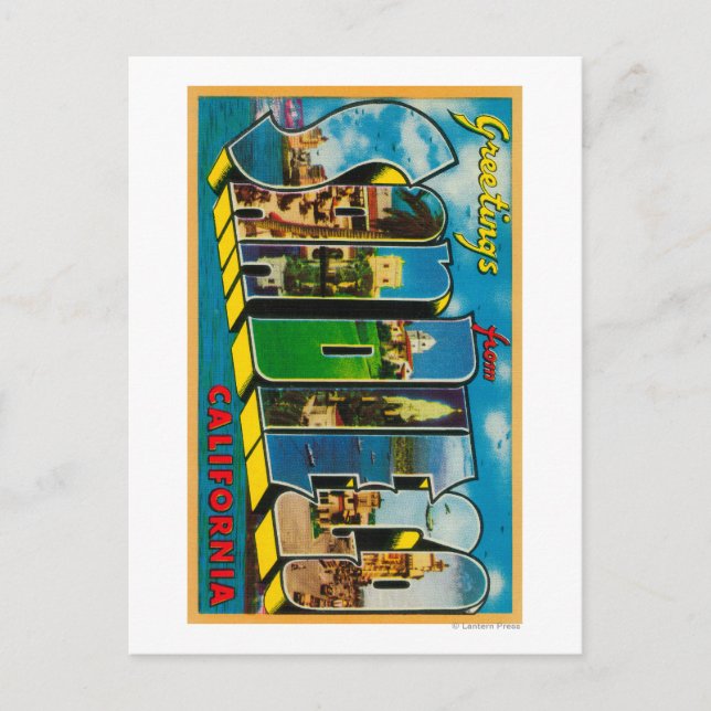 San Diego, California - Large Letter Scenes Postcard (Front)