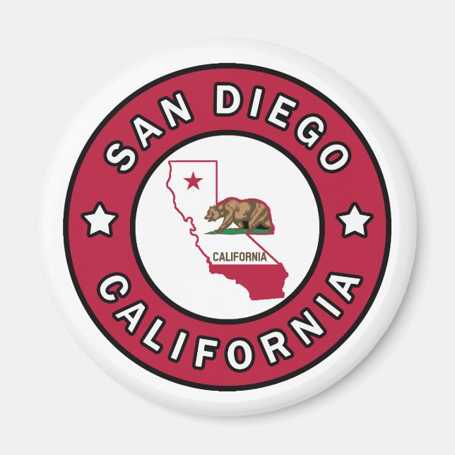 San Diego California Magnet (Front)