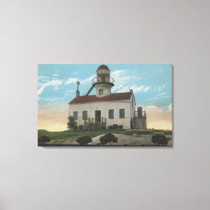 San Diego, California - Old Spanish Lighthouse Canvas Print
