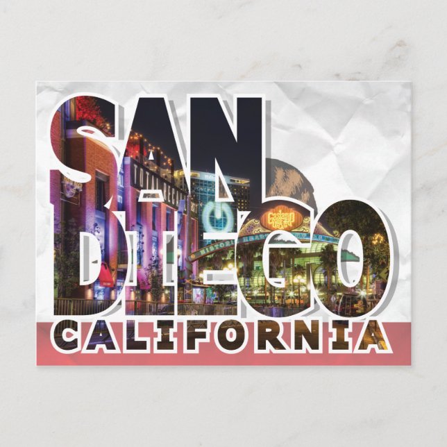 San Diego, California Postcard (Front)