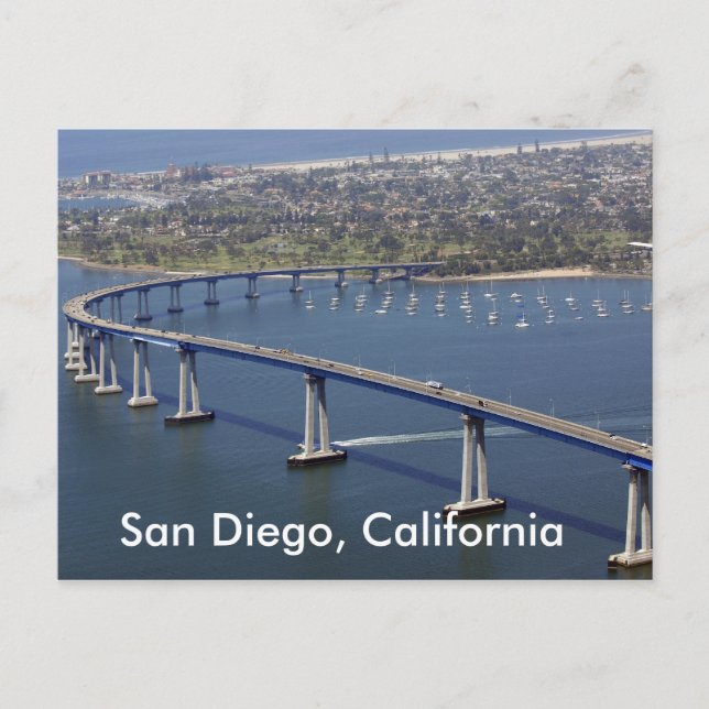 San Diego, California Postcard (Front)