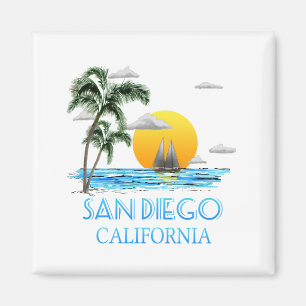 San Diego California Sailing Magnet