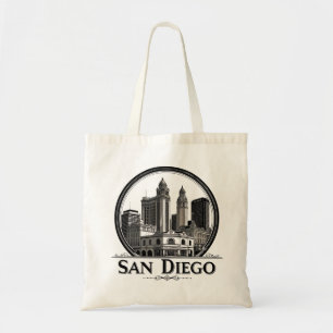 San Diego California Skyline–Modern Cityscape Art Tote Bag