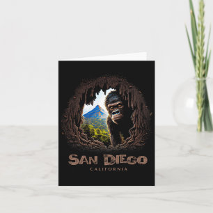 San Diego California Souvenir Hiking Card