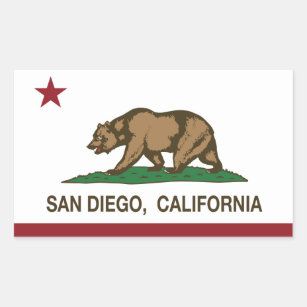 San Diego California state flag Sticker