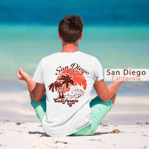 San Diego California Sunset Palm Trees Souvenirs T-Shirt