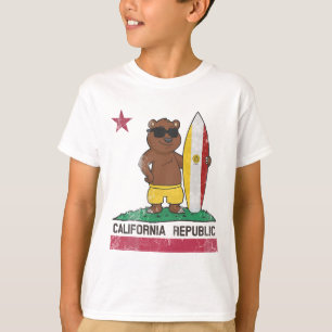 San Diego California Surfer Bear Surfing Men Women T-Shirt