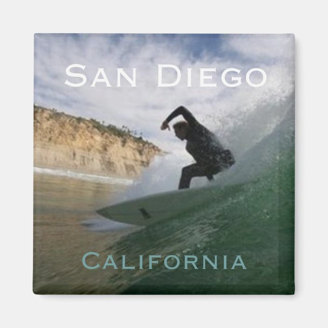 San Diego California Surfing Aimants Fridge (Devant)
