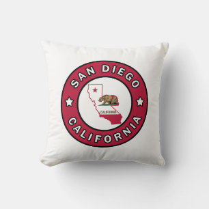 San Diego California Throw Pillow