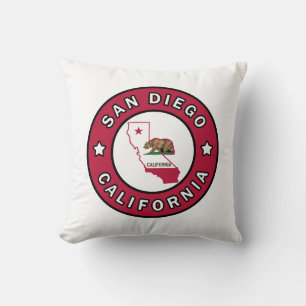 San Diego California Throw Pillow