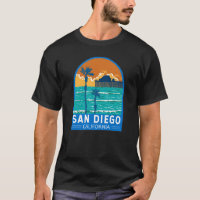San Diego California Travel Art Vintage