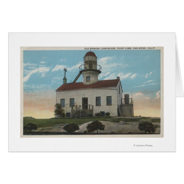 San Diego, Californie - Ancien phare espagnol (Devant horizontal)