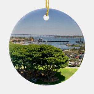 San Diego Ceramic Ornament