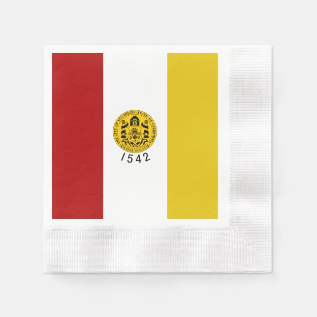 San Diego city flag Napkin (Front)