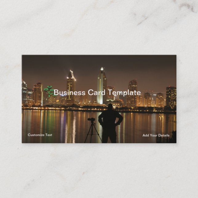 San Diego City Lights Photographer Business Card (Front)