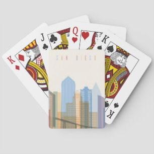 San Diego City Skyline Playing Cards