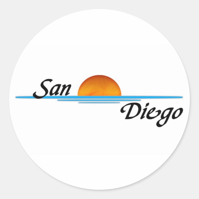 San Diego Classic Round Sticker (Front)