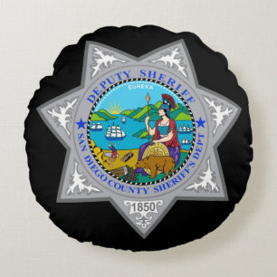 San Diego County Sheriff's Department Round Pillow