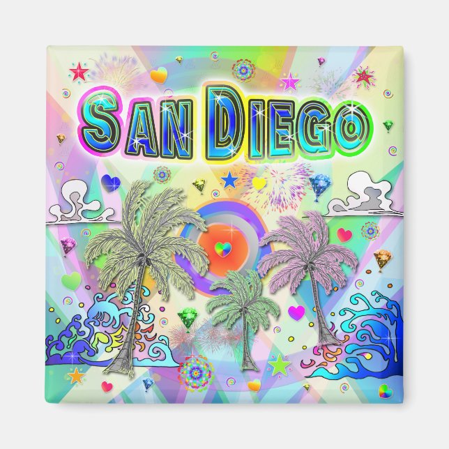 San Diego Deep Dream Magnet (Front)
