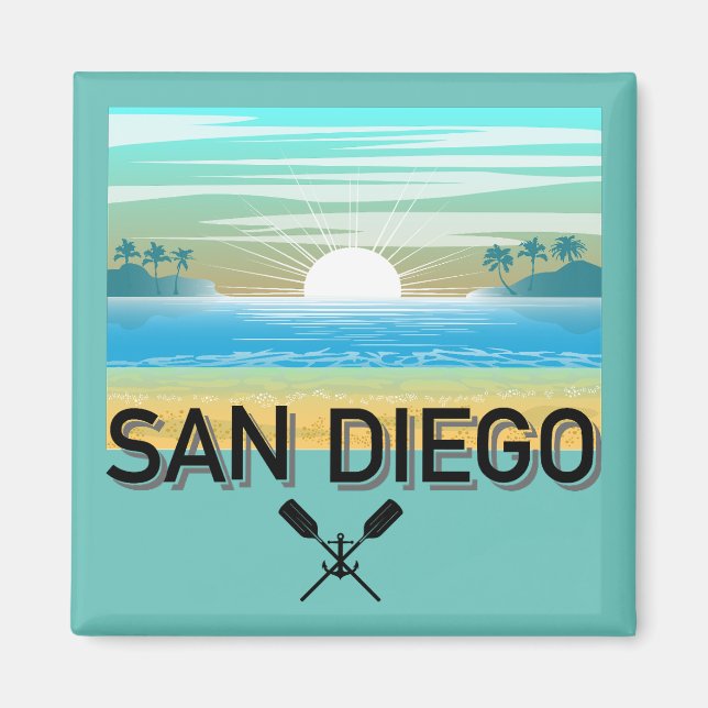 San Diego Design - Magnet Carré (Devant)
