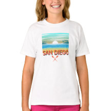 San Diego Design - T-shirt de base pour filles
