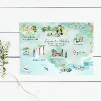 San Diego | Destination Wedding Itinerary Map