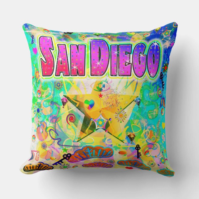 San Diego Epoch Hour Pillow (Front)